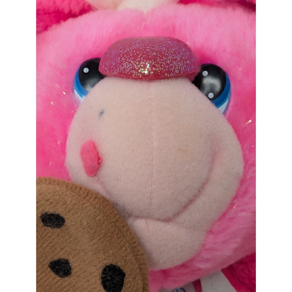 Vintage 1989 Yum Yum Pink Bunny Plush Cookie Candy Hearts Valentine Stuffed - Picture 2 of 13